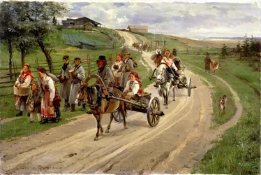 Rückkehr vom Jahrmarkt, 1883